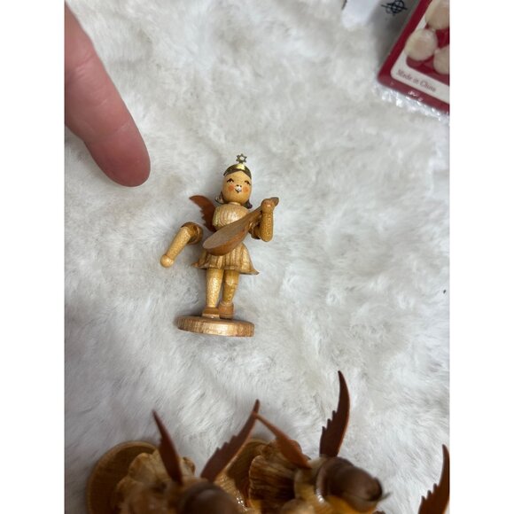 Alvin Preissler German w/standing angels Advent Candlelabrum with tealight natur - Picture 6 of 16